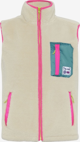 CHIEMSEE Weste ' aus weichem Sherpa Fleece ' in Pink: Vorderseite
