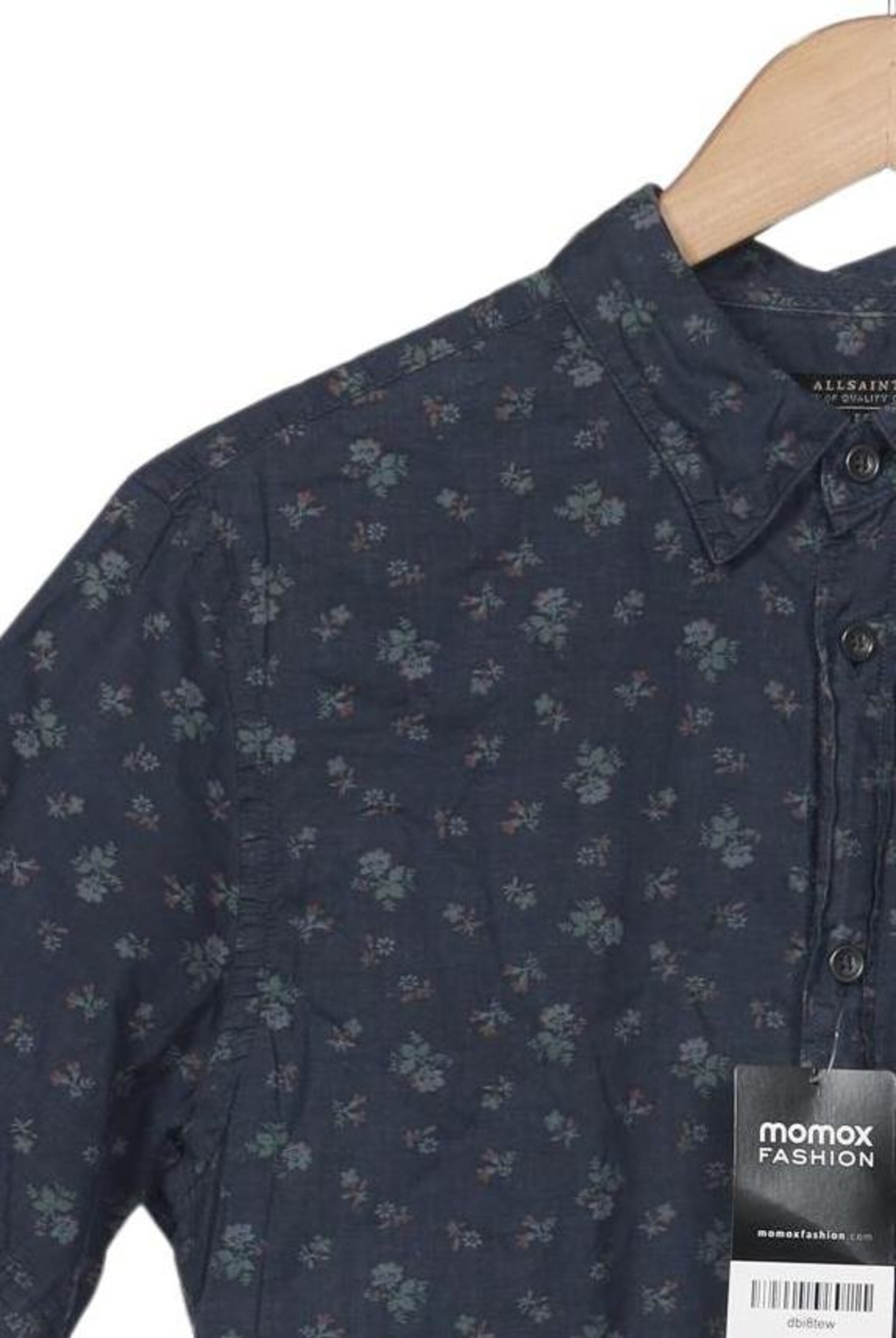 AllSaints Button Up Shirt in XS in Blue