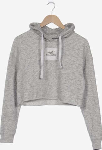 HOLLISTER Sweatshirt & Zip-Up Hoodie in XS in Grey: front