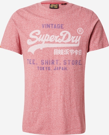 Superdry - Camiseta 'Classic' en rojo: frente