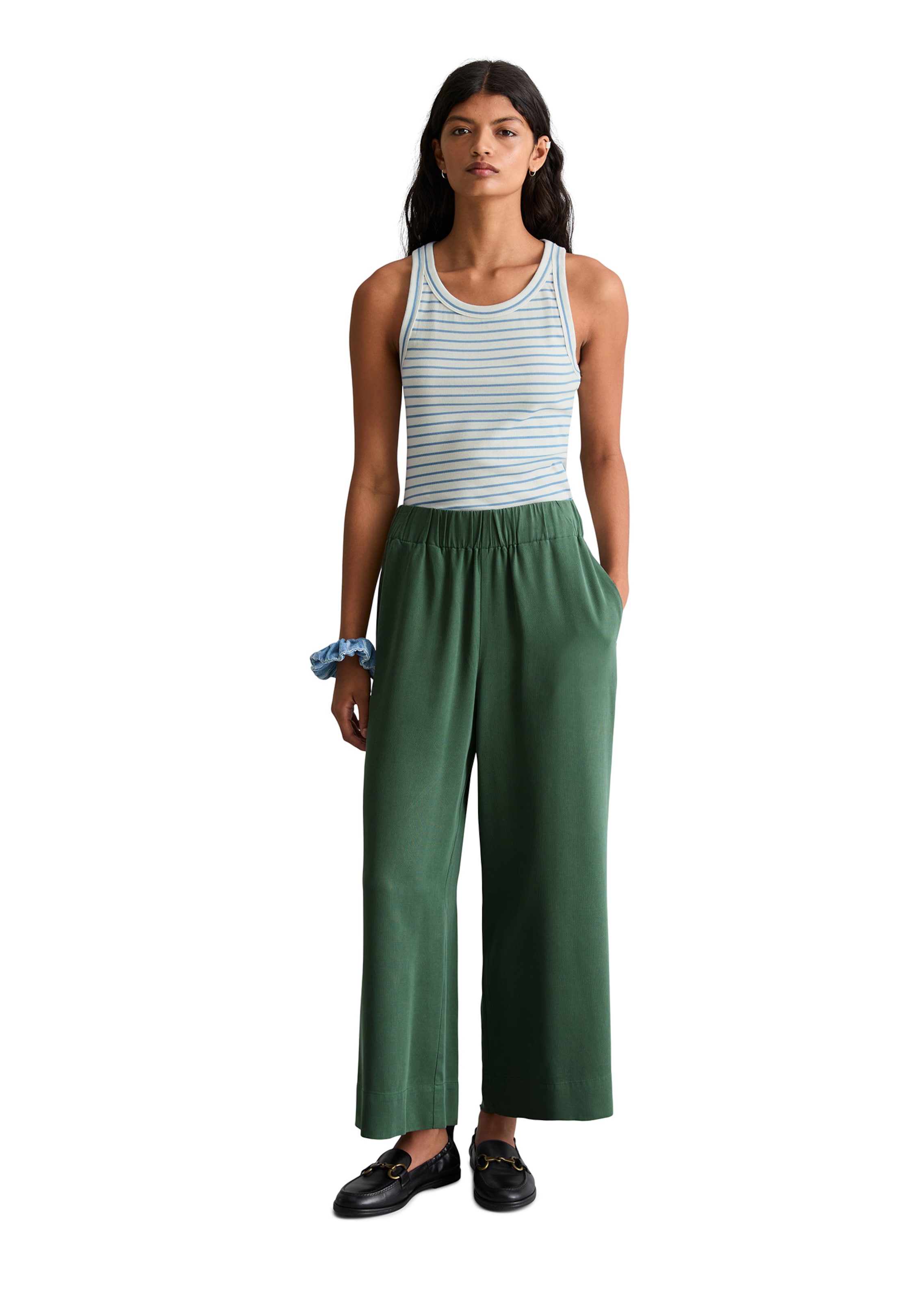 Marc O'Polo DENIM Wide leg Pants in Green