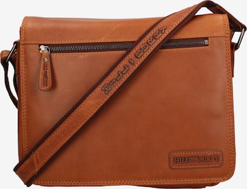 HILL BURRY Schoudertas in Bruin: voorkant