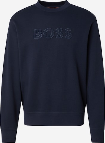 Sweat-shirt BOSS en bleu : devant