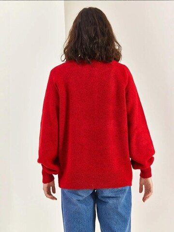Bianco Lucci Pullover 'Pullover'‌‌‌‌‌‌ in Rot