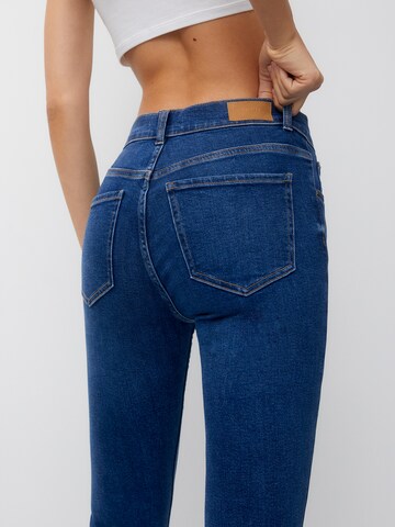 Pull&Bear Skinny Džíny – modrá