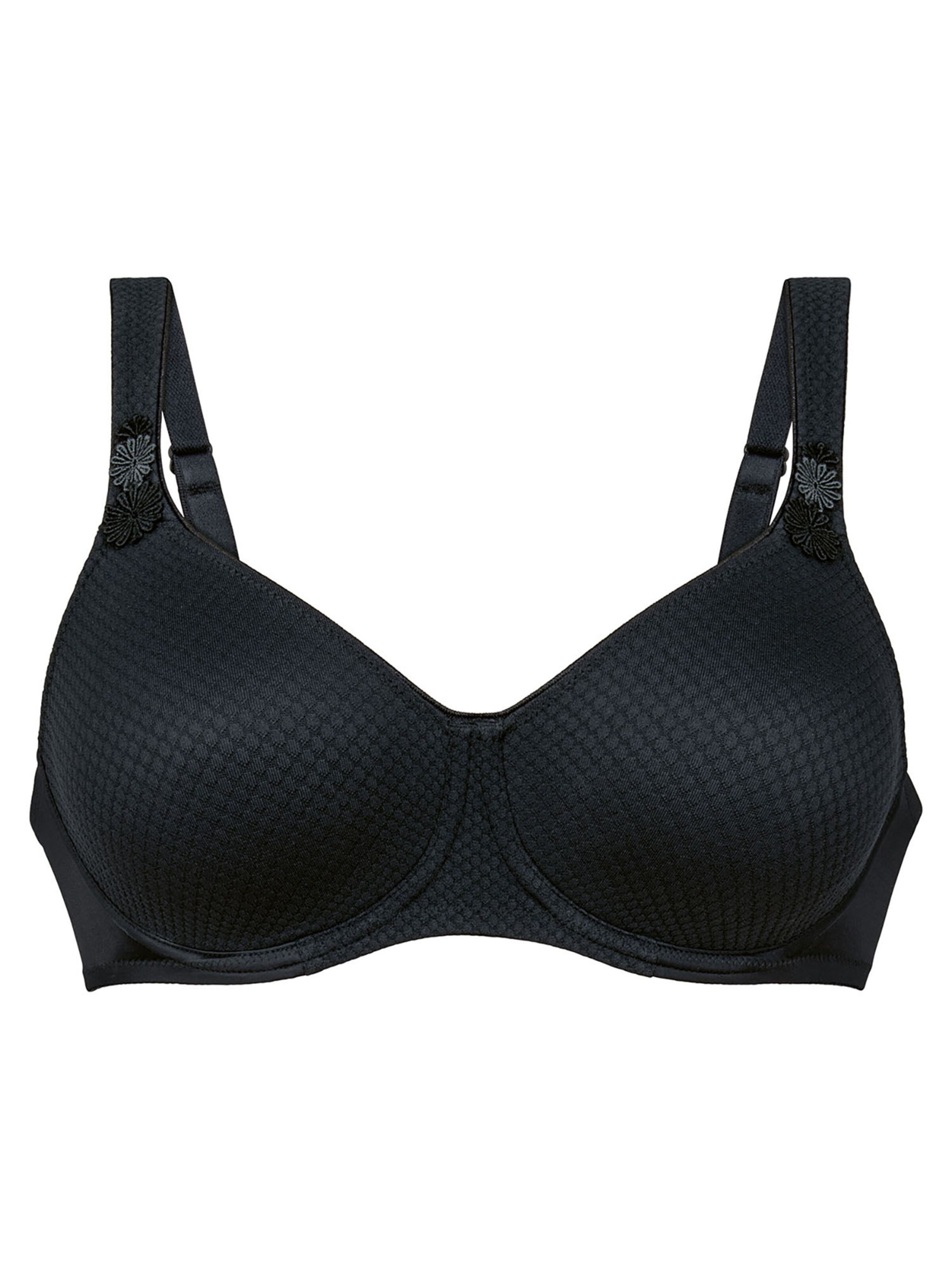 ANITA T-Shirt BH 'Leni'‌‌ in Schwarz: Vorderseite