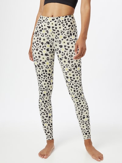 Hey Honey Workout Pants in Yellow / Light yellow / Black, View model