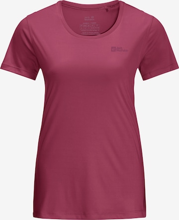 JACK WOLFSKIN Performance Shirt 'Tech' in Red: front