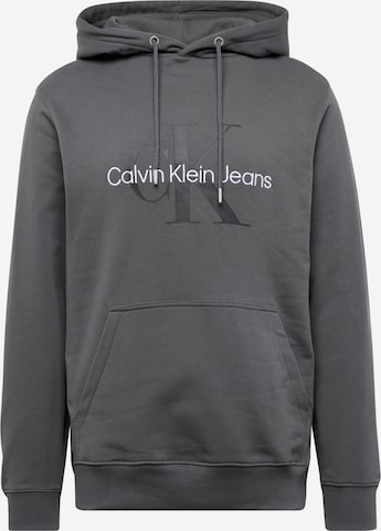 Calvin Klein Jeans Mikina 'Essentials' – šedá: přední strana