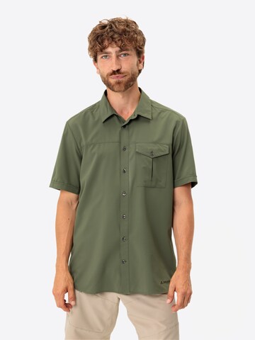 VAUDE Regular fit Functioneel overhemd 'Rosemoor II ' in Groen: voorkant