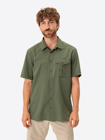 VAUDE Regular fit Athletic button up shirt 'Rosemoor II ' in Green: front