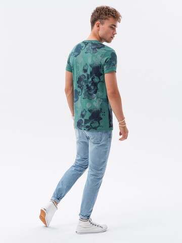 Ombre T-Shirt 'S1377' in Grün
