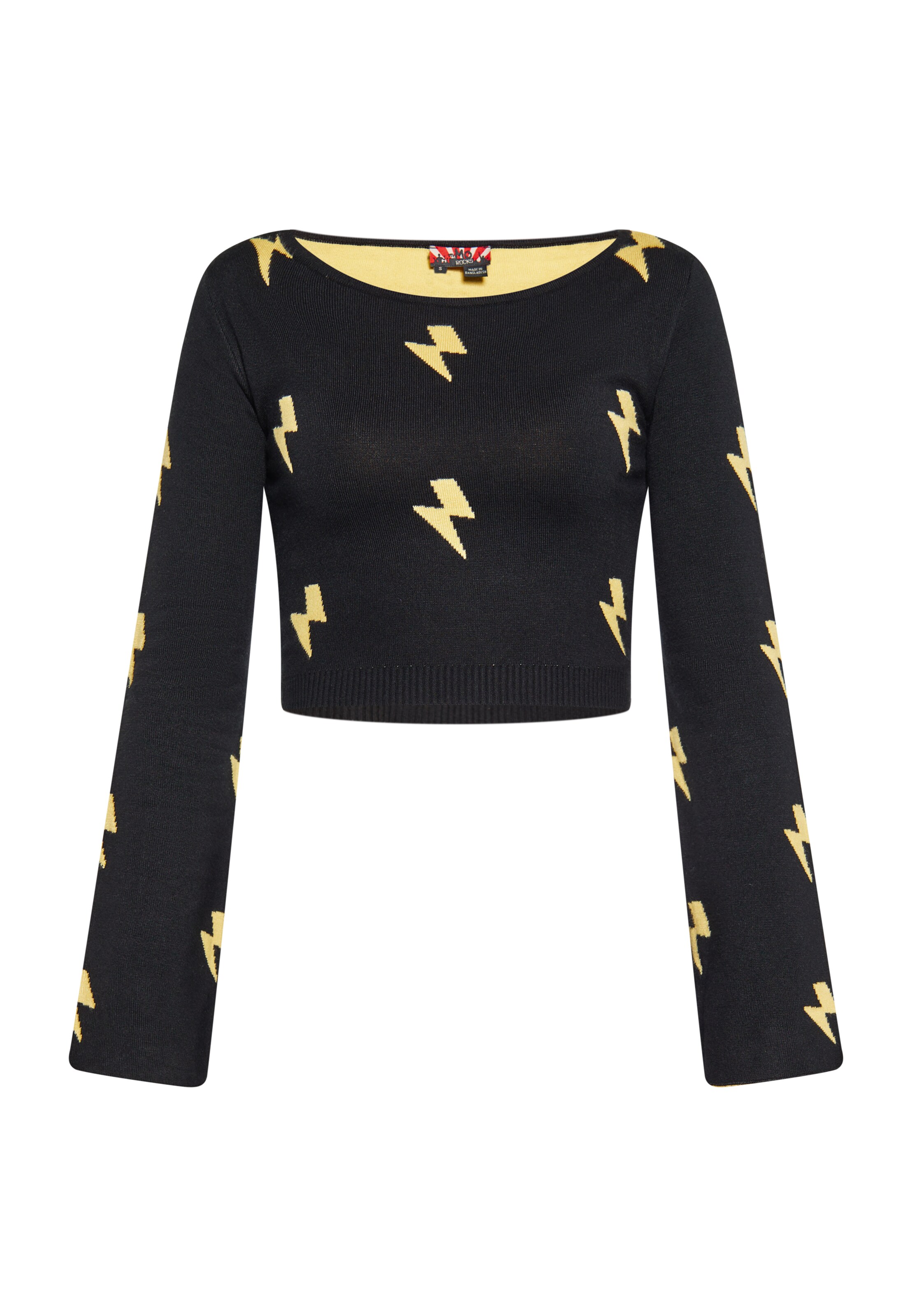 myMo ROCKS Trui in Zwart: voorkant