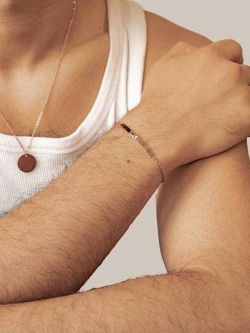 Hey Happiness Armband 'Bar Cable' in Goud: voorkant