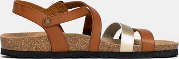 Bayton Páskové sandály 'Gerone' – hnědá