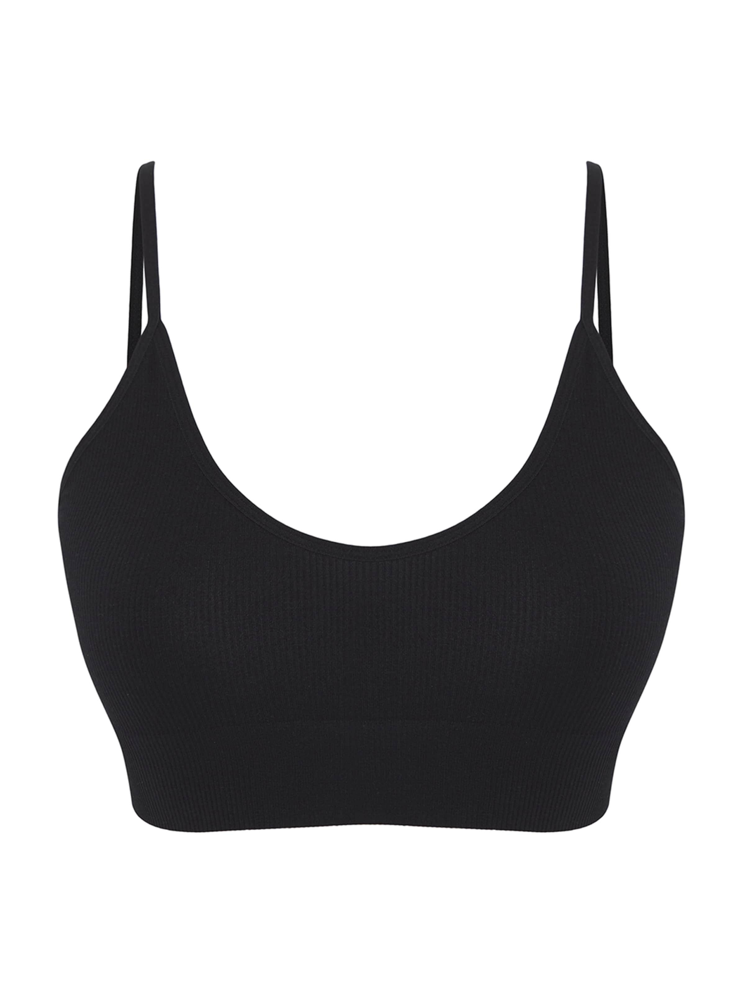 Trendyol Бюстие Сутиен в черно: отпред