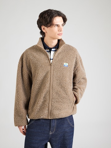 AMERICAN VINTAGE - Casaco meia-estação 'HOKTOWN' em castanho: frente