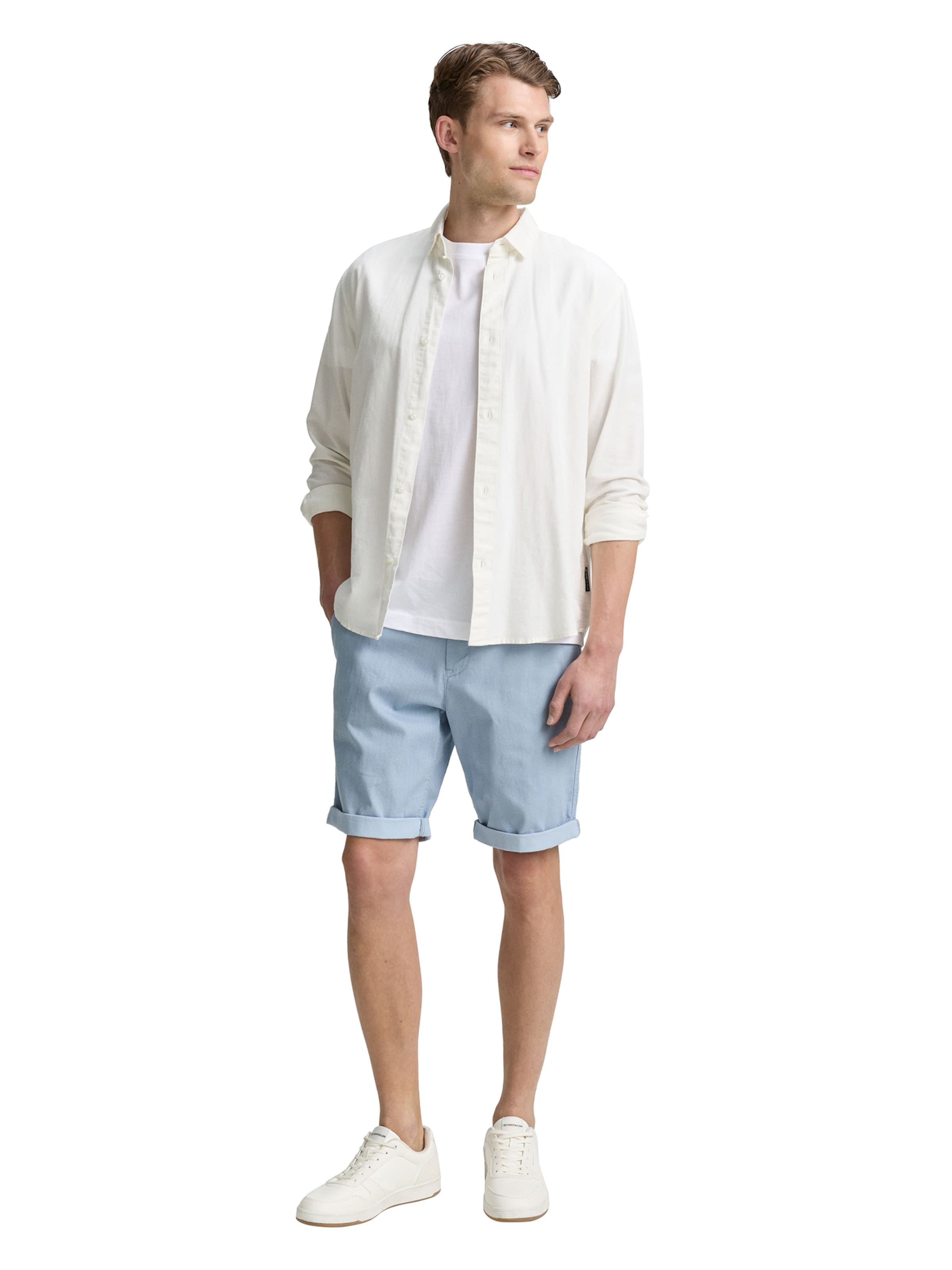 TOM TAILOR Обычный Брюки-чинос в Синий