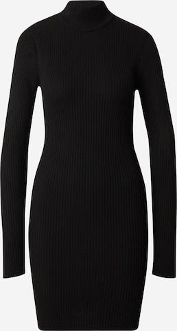 Trendyol - Vestido de malha em preto: frente
