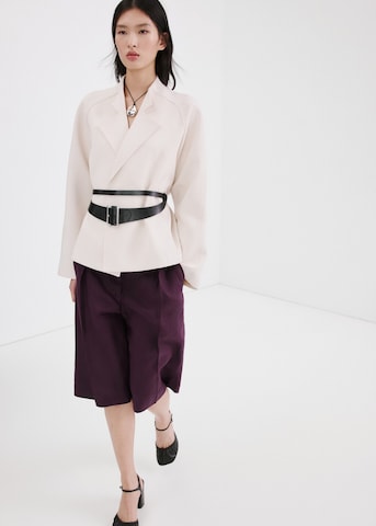 MANGO Regular Pants 'Tempoli' in Purple