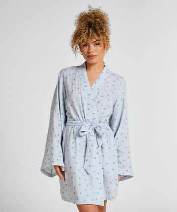 Hunkemöller Bathrobe short in Blue: front