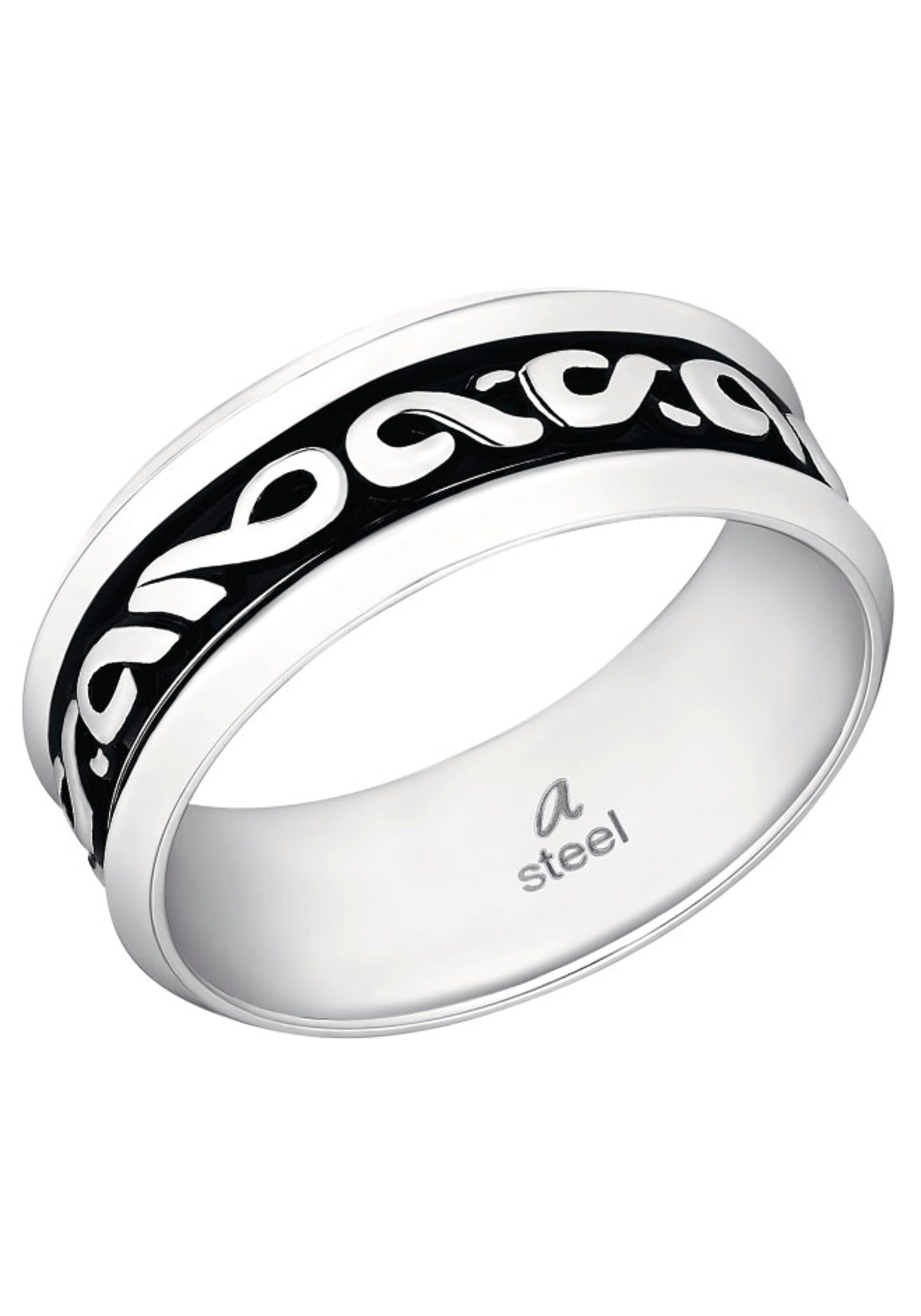 AMOR Ring in Silber: Vorderseite