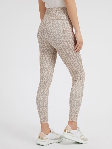 GUESS Skinny Workout Pants in Beige