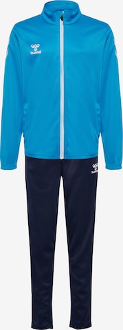 Hummel Trainingspak in Blauw: voorkant