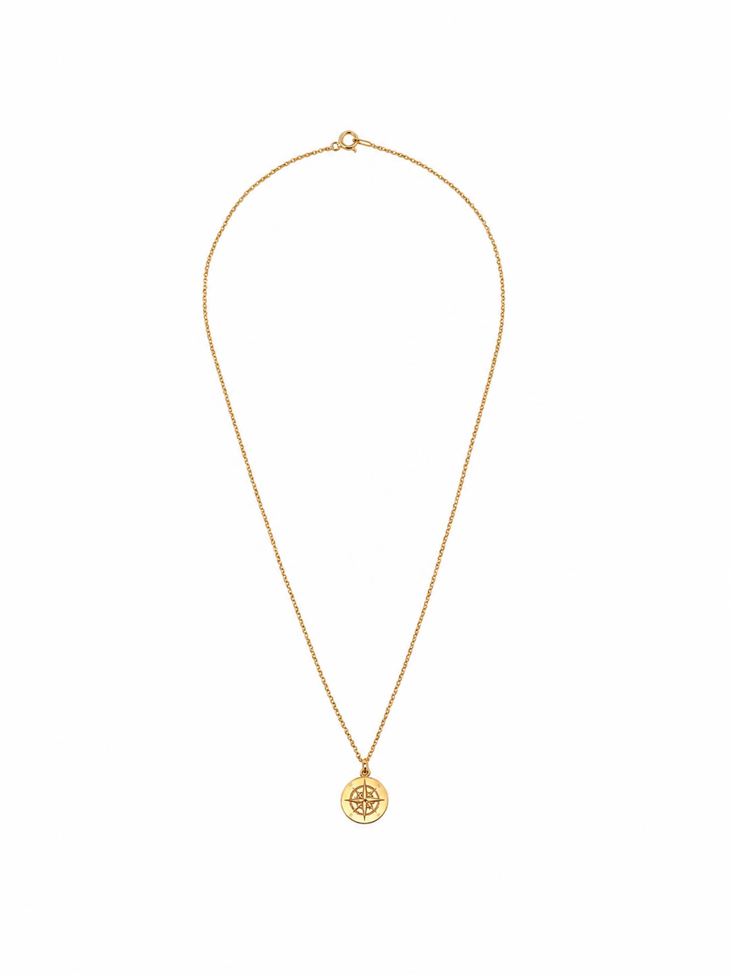Fräulein Wunder Kette 'Kompass'‌‌ in Gold: Vorderseite