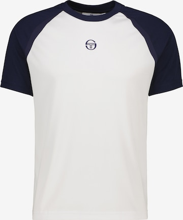 Sergio Tacchini Funktionsshirt 'Rispecchio' in Weiß: Vorderseite