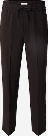 Regular Pantalon à plis Lindbergh en noir : devant