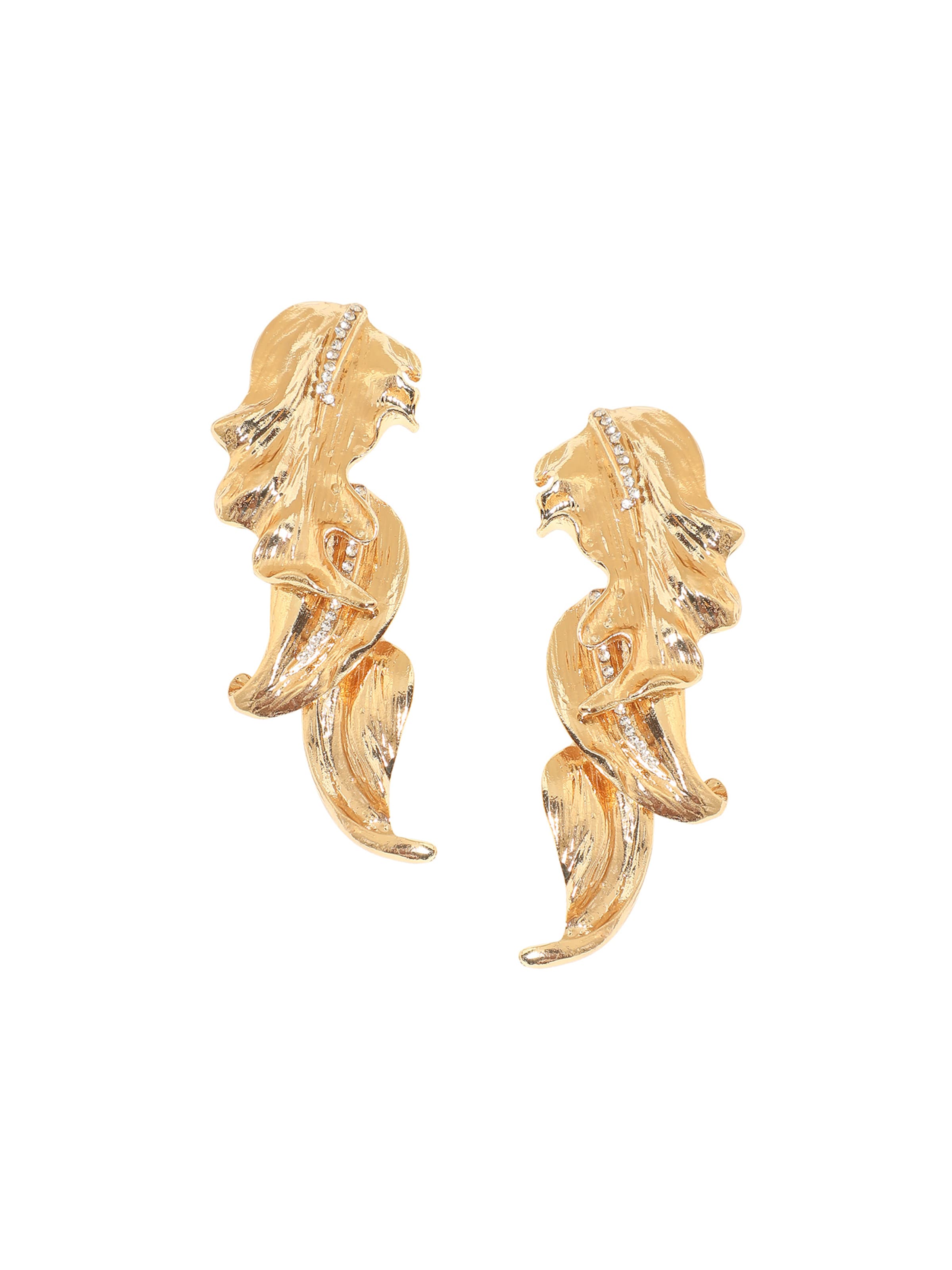 SOHI Σκουλαρίκια 'Priyal' σε χρυσό: μπροστά