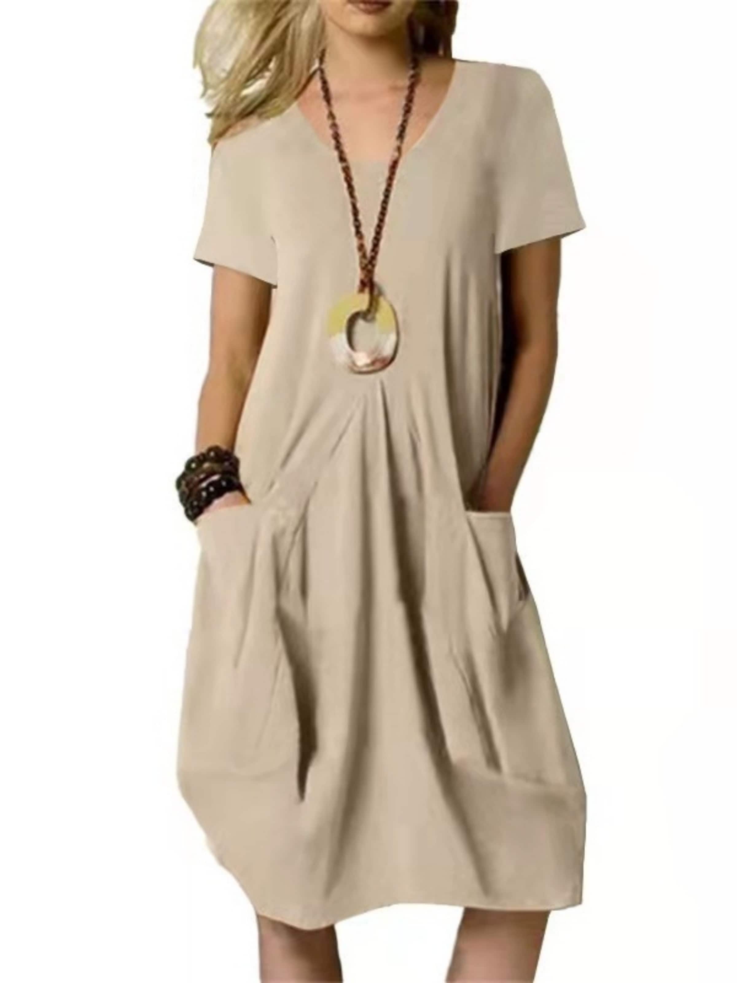 Yesfashion Summer Dress in 36 in Khaki, Item view