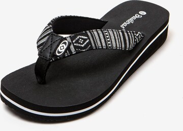 Brasileras Teenslipper 'Maya' in Zwart: voorkant