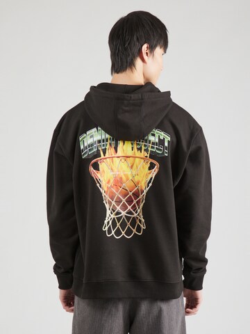 Denim Project Sweatshirt 'BASKET' in Schwarz: Vorderseite