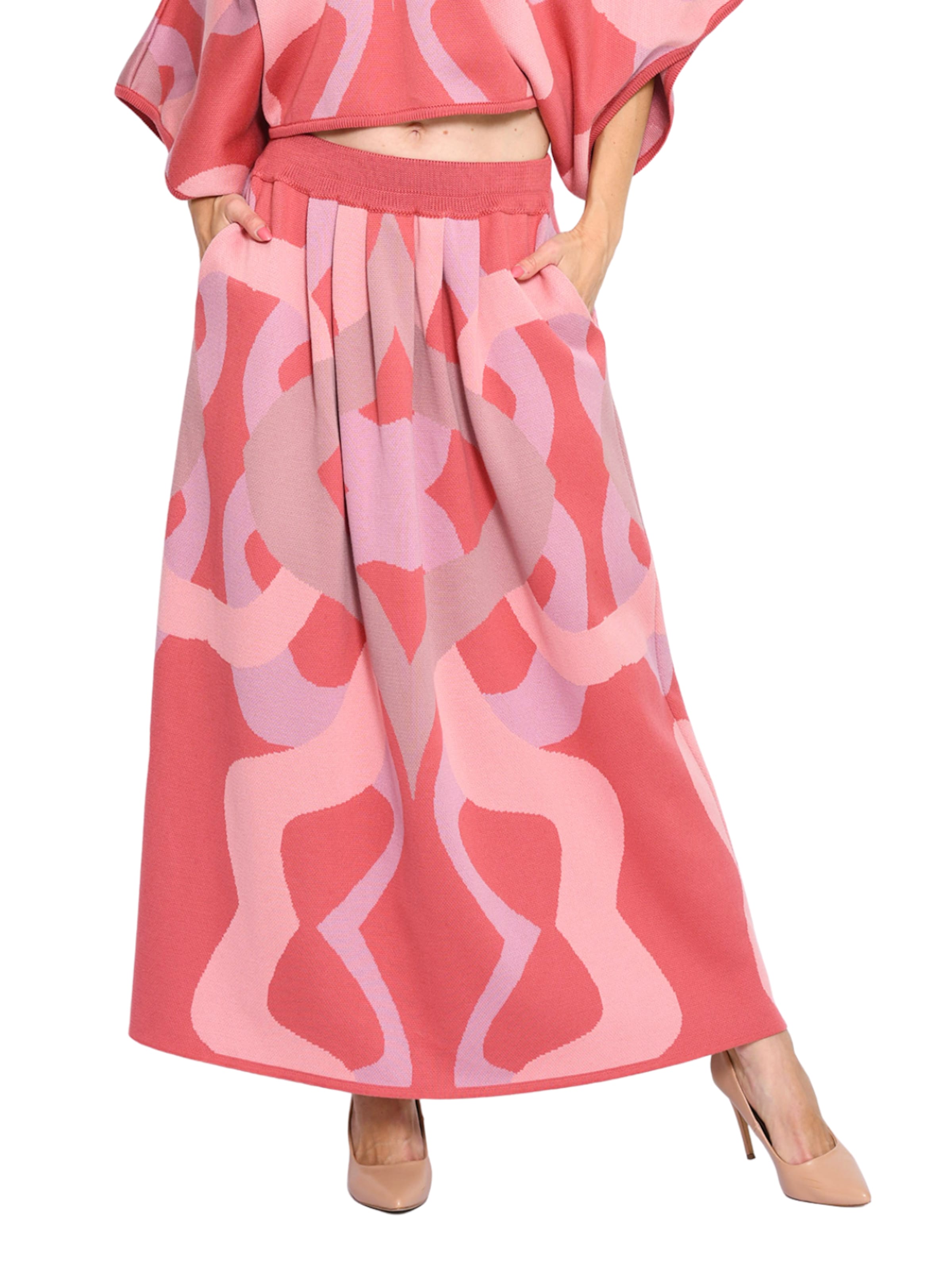 Csillag Zsuzsi - Falda 'Dreamgate Ruffled Pocket' en marrón