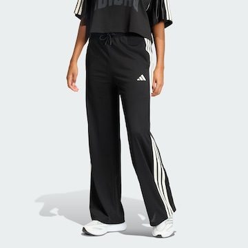 Wide Leg Pantalon de sport 'Stadium' ADIDAS SPORTSWEAR en noir : devant