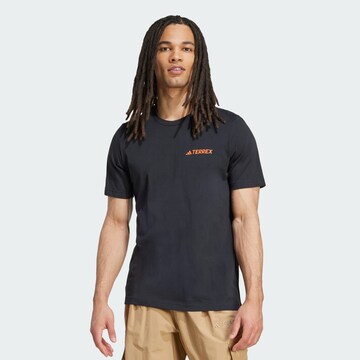 ADIDAS TERREX Funktionsshirt 'Mountain' in Schwarz