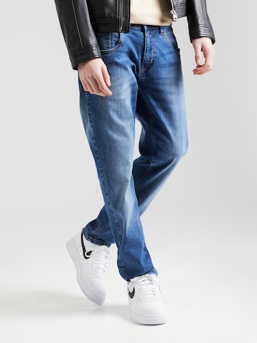 INDICODE JEANS Regular Jeans 'Tony' in Blauw: voorkant