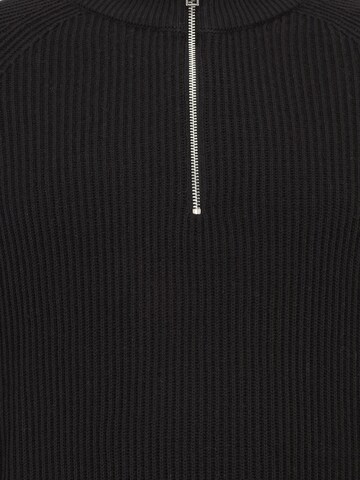 Jack & Jones Plus Pullover 'JJPannel' in Schwarz