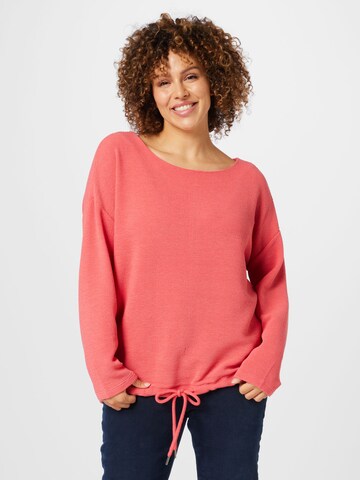 Tom Tailor Women + Sweatshirt in Rood: voorkant