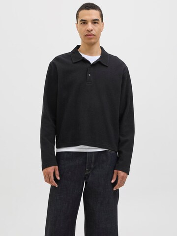 JACK & JONES - Sudadera en negro: frente