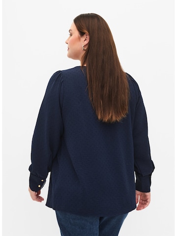 Camicia da donna 'CAFILUKKA' di Zizzi in blu