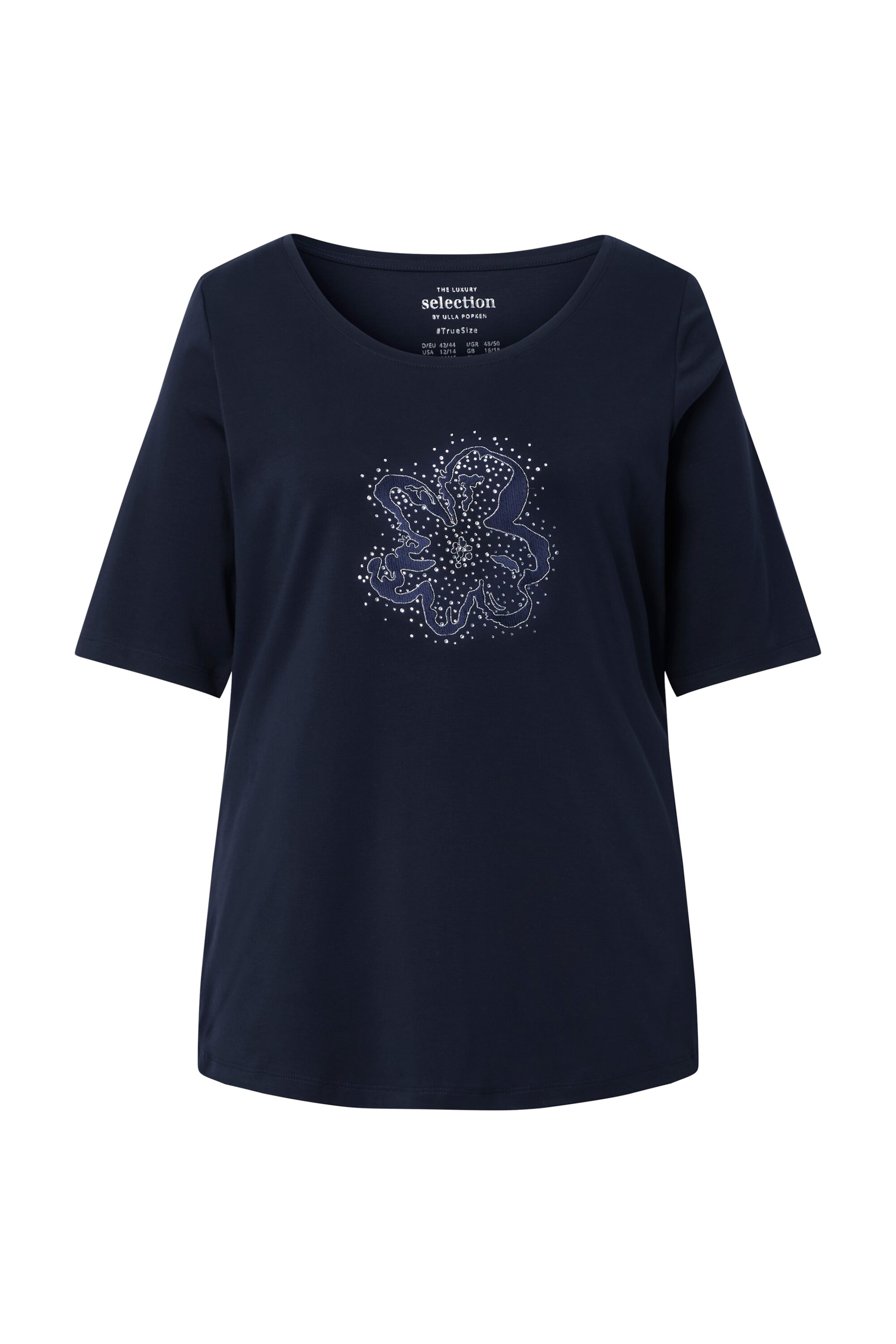 Ulla Popken Shirt in Blauw: voorkant