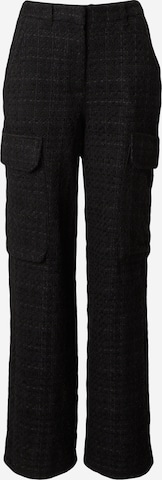 EDITED Normalny krój Spodnie 'Thordis' w kolorze czarny: przód
