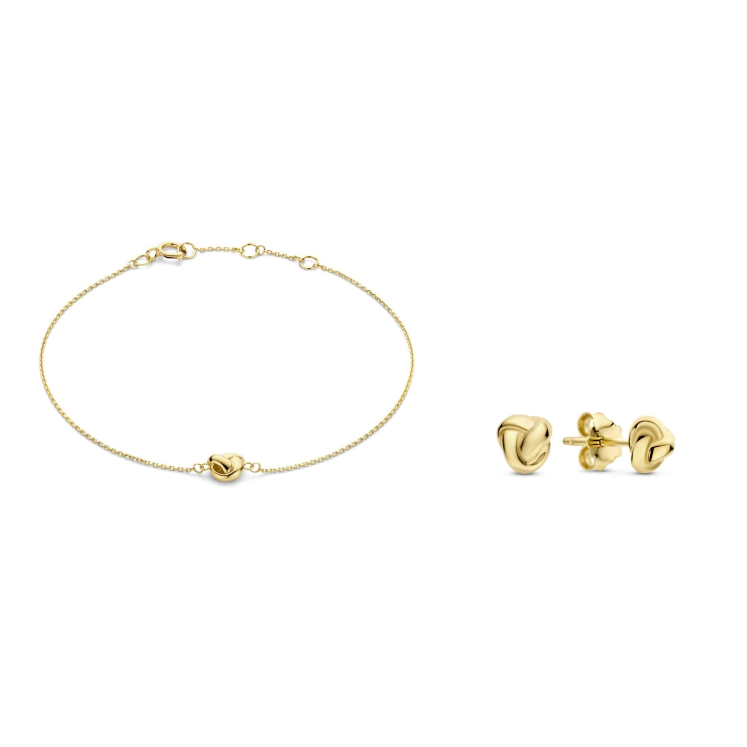 Beloro Jewels Schmuckset in Gold: Vorderseite