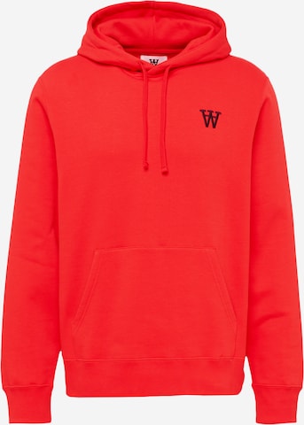 WOOD WOOD Sweatshirt 'Ian' in Rot: predná strana