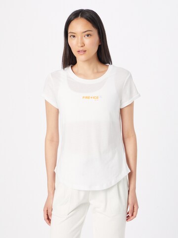 Bogner Fire + Ice T-shirt 'DEBRA' i vit: framsida