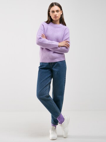 BIG STAR Sweater 'Pikulina' in Purple