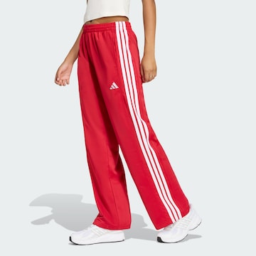 ADIDAS SPORTSWEARWide Leg/ Široke nogavice Sportske hlače 'Dayready' - crvena boja: prednji dio